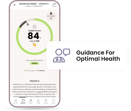 Nutricheck home blood test - HealthCoach medical guidance