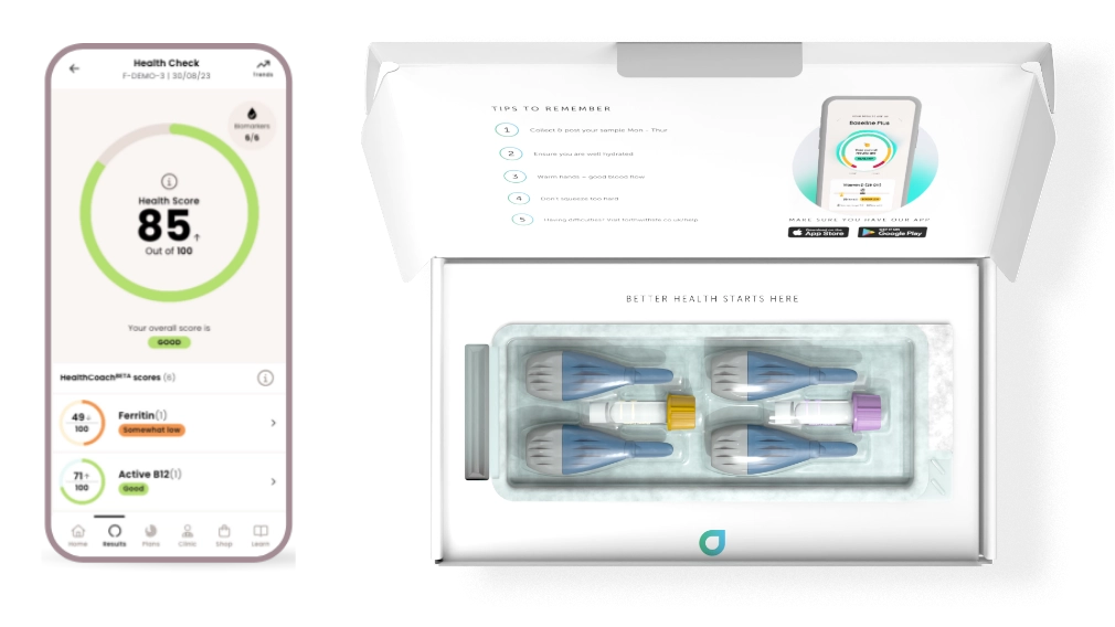 Double tubed kit with HealthCoach app