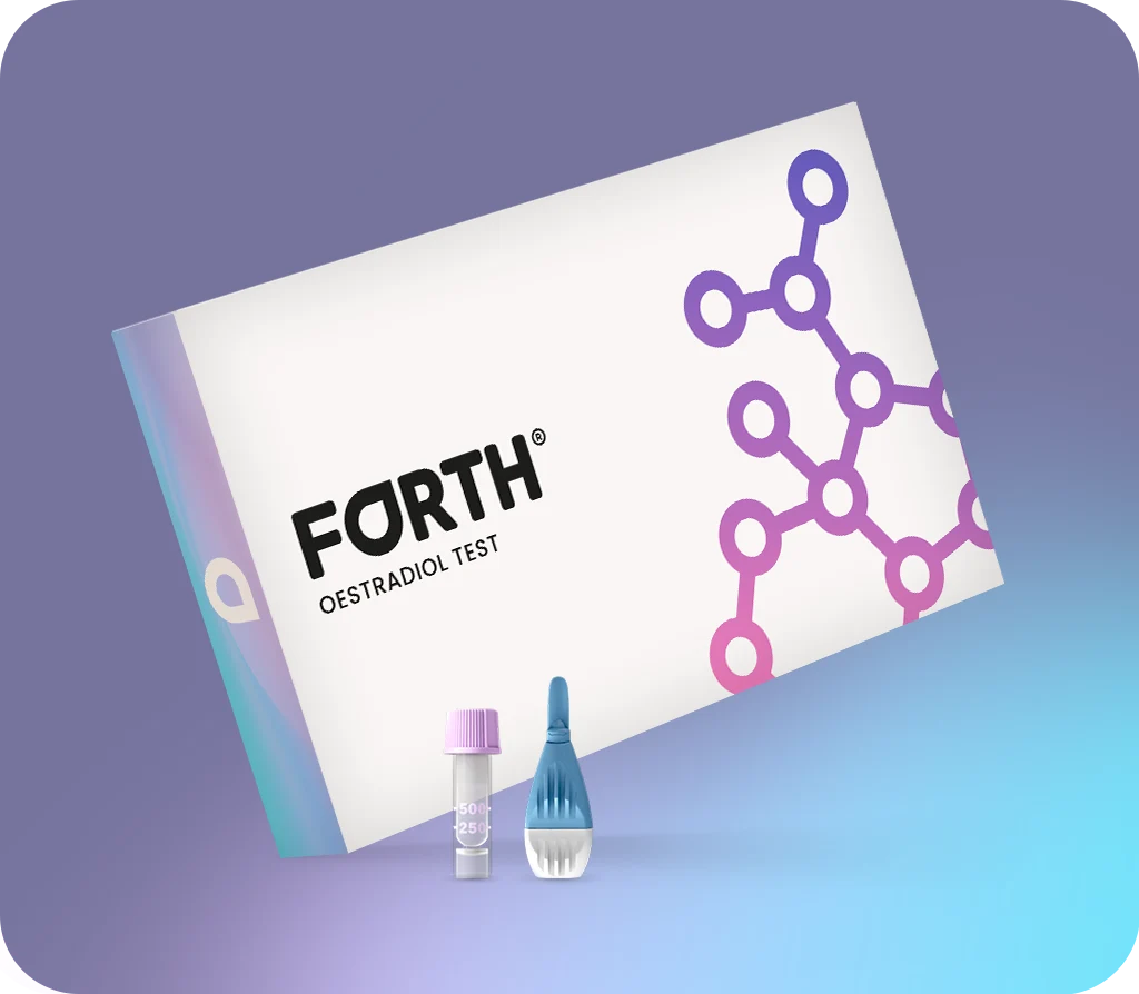 Oestradiol home blood test kit