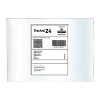 Prepaid Royal Mail Tracked 24 return envelope for posting a gut microbiome stool sample to the lab.