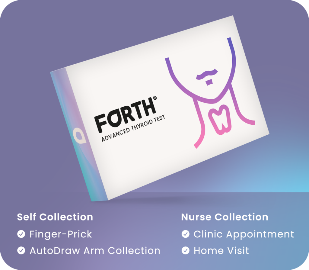 Forth Advanced Thyroid Test home blood test kit box for checking thyroid function and autoimmune markers